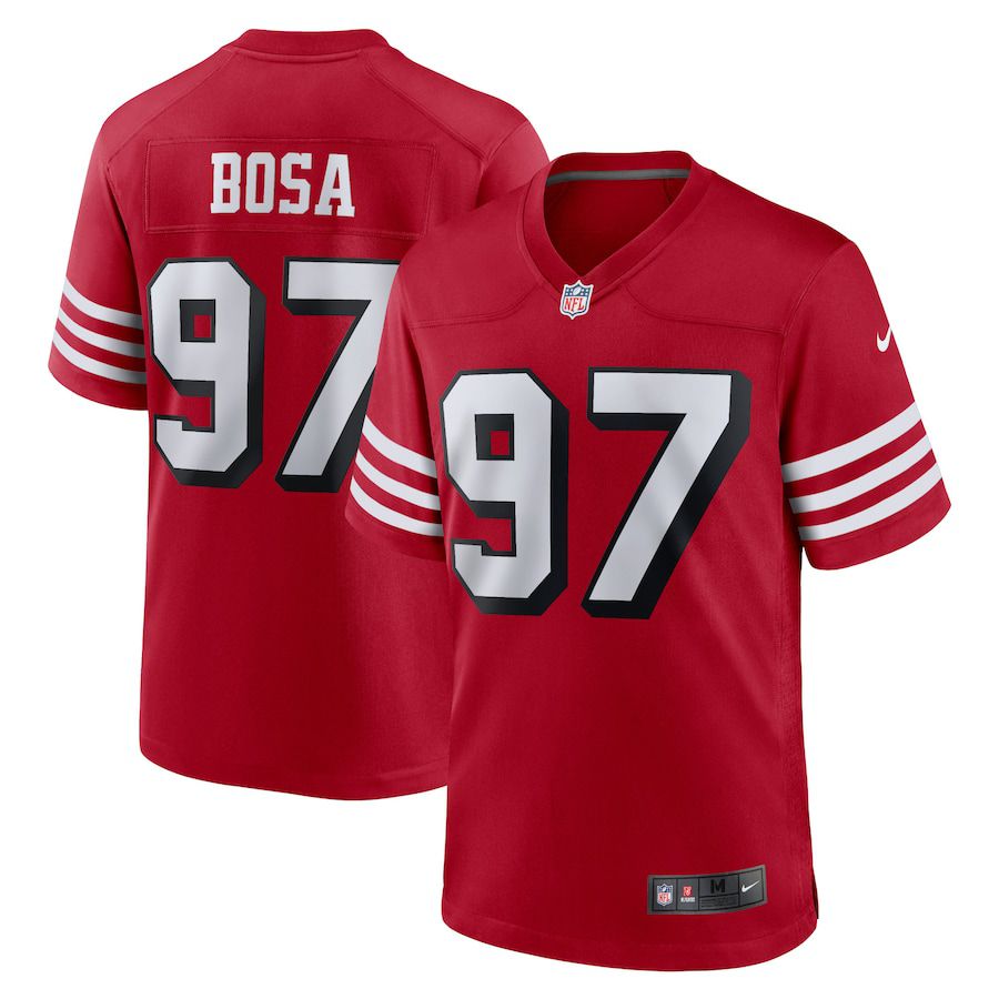 Men San Francisco 49ers 97 Nick Bosa Nike Scarlet Alternate Game Player NFL Jersey